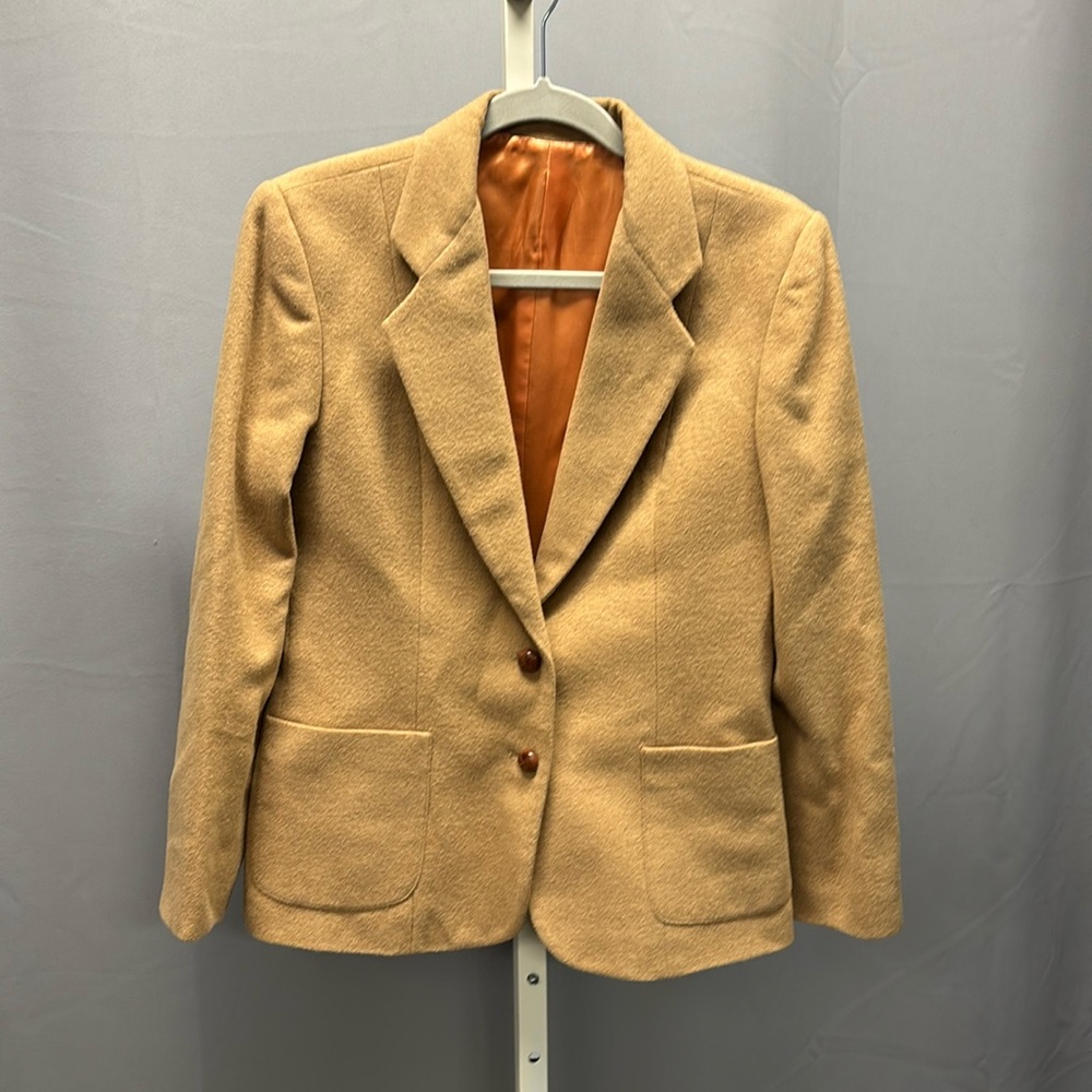 Camel hair ladies blazer